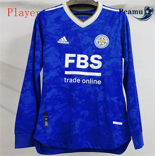 Peamu - Camisola Futebol Leicester city Player Version Principal Equipamento Manche Longue 2021-2022