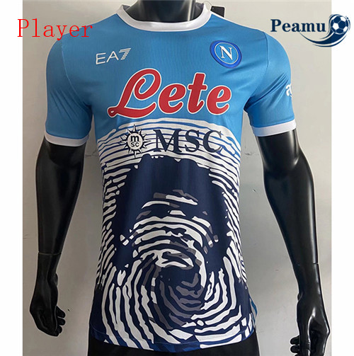 Peamu - Camisola Futebol Naples Player Version special edition Azul 2021-2022