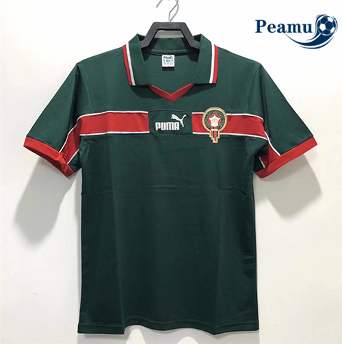 Peamu - Camisola Futebol Retro Maroc Principal Equipamento 1998