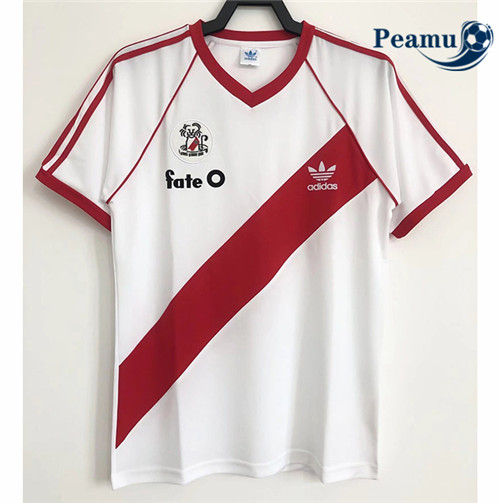 Peamu - Camisola Futebol Retro River plate Principal Equipamento 1986