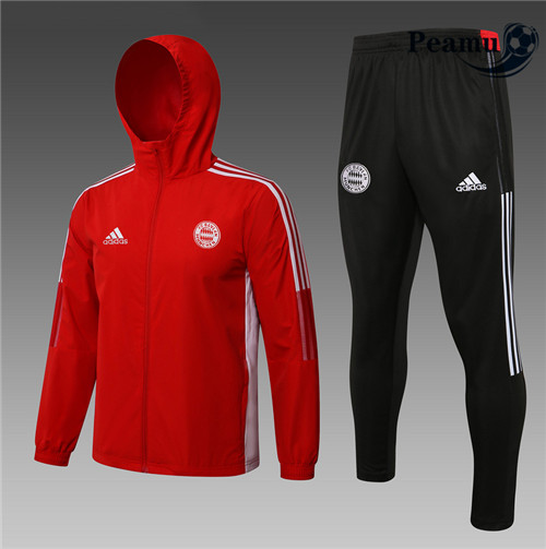 Peamu - Windrunner Fato de Treino Bayern de Munique Vermelho 2021-2022