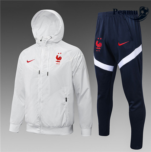 Peamu - Windrunner Fato de Treino França Branco 2021-2022