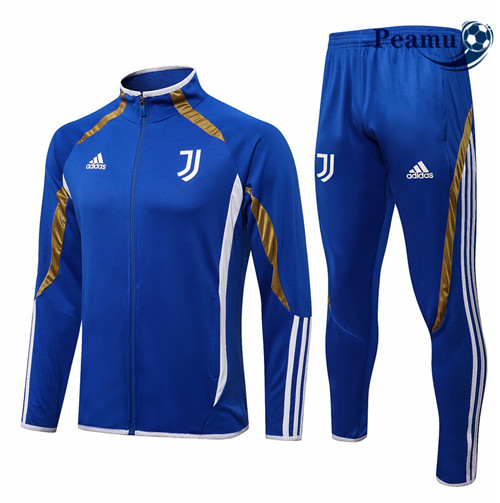 Peamu - Casaco de Fato de Treino Juventus Azul 2021-2022 Gola alta