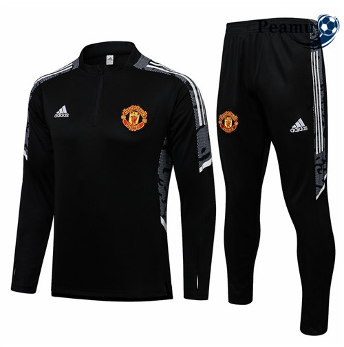 Peamu - Fato de Treino Manchester United Champions League Preto/Branco 2021-2022