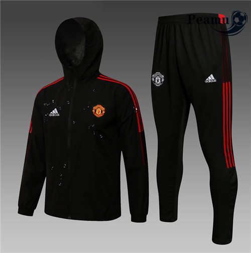 Peamu - Windrunner Fato de Treino Manchester United Preto 2021-2022