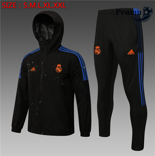 Peamu - Windrunner Fato de Treino Real Madrid Preto 2021-2022