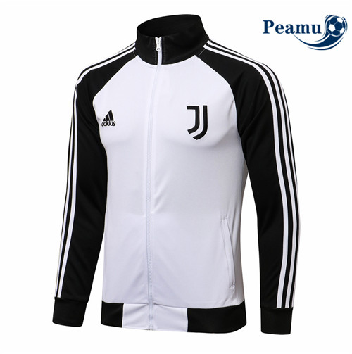 Peamu - Jaqueta Futebol Juventus Branco/Preto 2021-2022