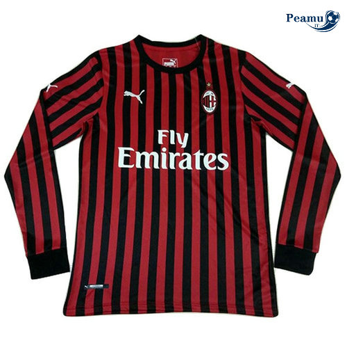 Camisola Futebol AC Milan Principal Equipamento Manche Longue 2019-2020