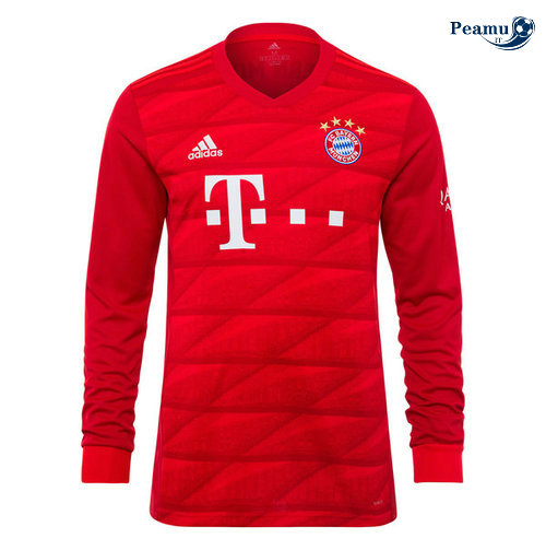 Camisola Futebol Bayern de Munique Principal Equipamento Manche Longue 2019-2020