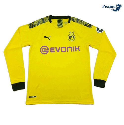 Camisola Futebol Borussia Dortmund Principal Equipamento Manche Longue 2019-2020