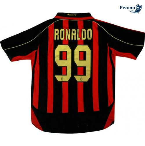 Classico Maglie AC Milan Principal Equipamento (99 Ronaldo) 2006-07