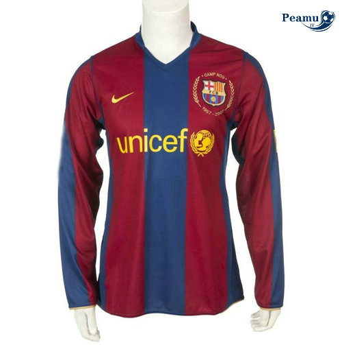 Classico Maglie Barcelona Manche Longue Principal Equipamento 1957-2007