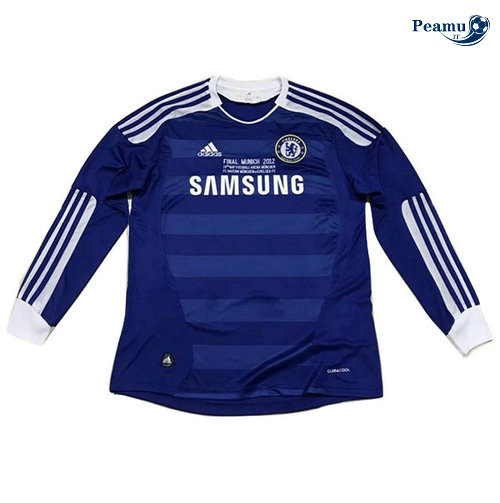 Classico Maglie Chelsea Manche Longue Azul clair 2011-2012