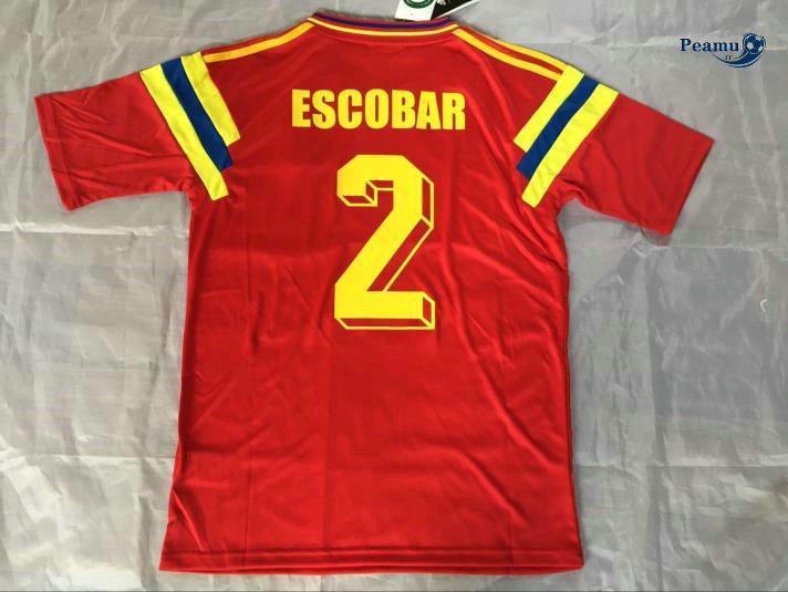 Classico Maglie Colombia Vermelho (2) 1990