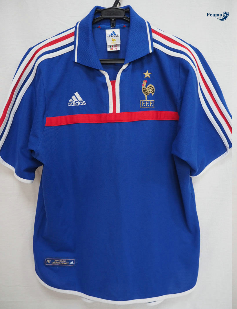 Classico Maglie França Principal Equipamento Coppa Europa 2000