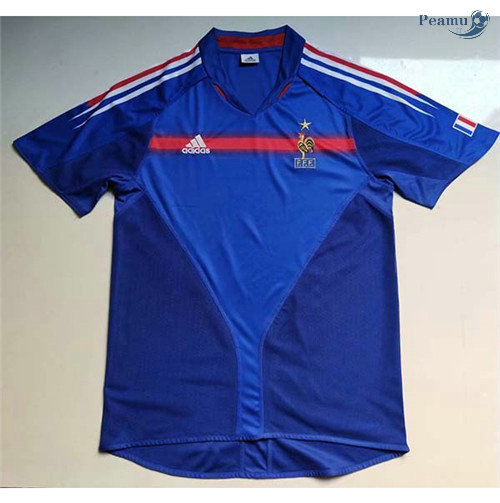 Classico Maglie França Principal Equipamento Coppa Europa 2004