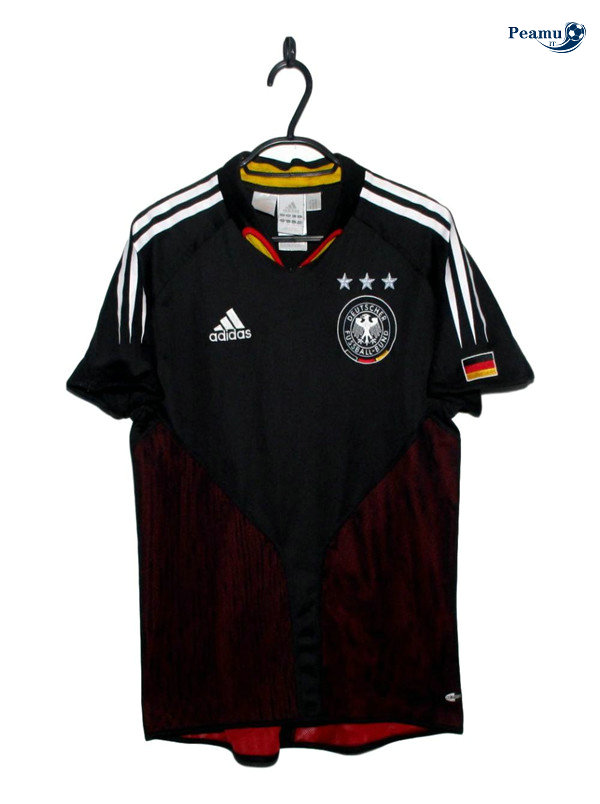Classico Maglie Alemanha Alternativa Equipamento Preto Coppa Europa 2004