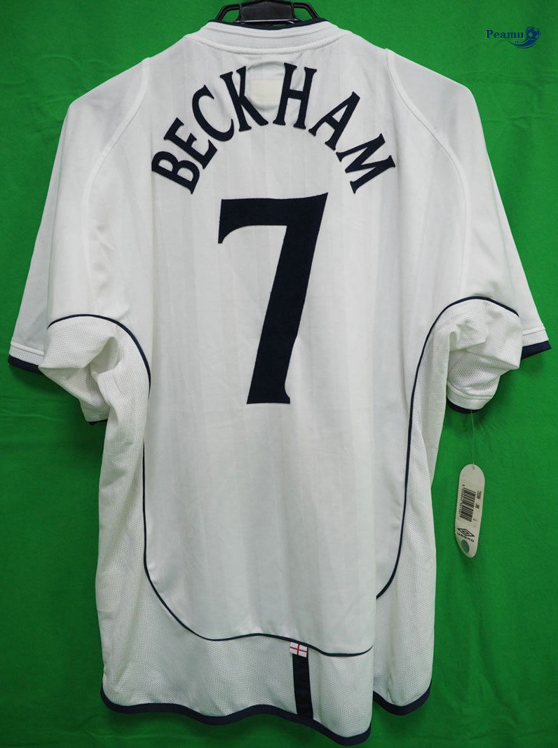 Classico Maglie Inglaterra Principal Equipamento (7 Beckham) Coppa Del Mondo 2002