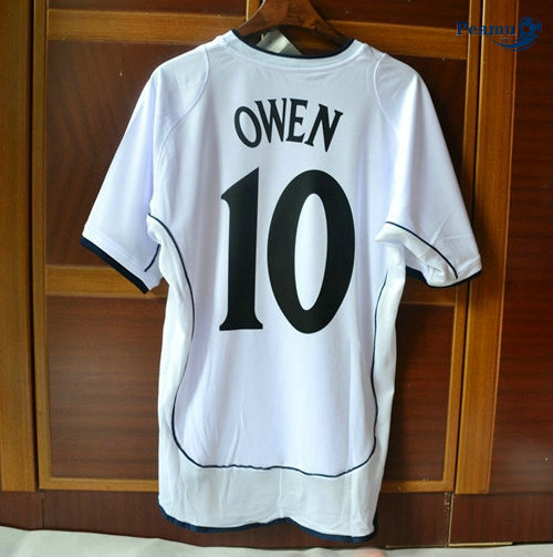 Classico Maglie Inglaterra Principal Equipamento (10 Owen) Coppa Del Mondo 2002