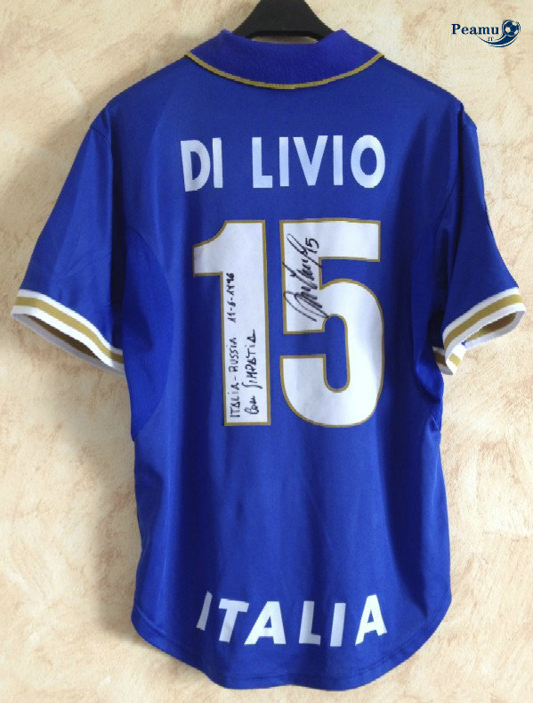 Classico Maglie Italia Principal Equipamento (15 Angelo Di Livio) 1996