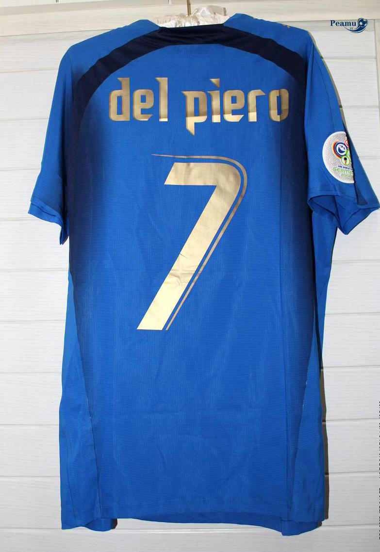 Classico Maglie Italia Principal Equipamento (7 DEL PIERO) Coppa Del Mondo 2006