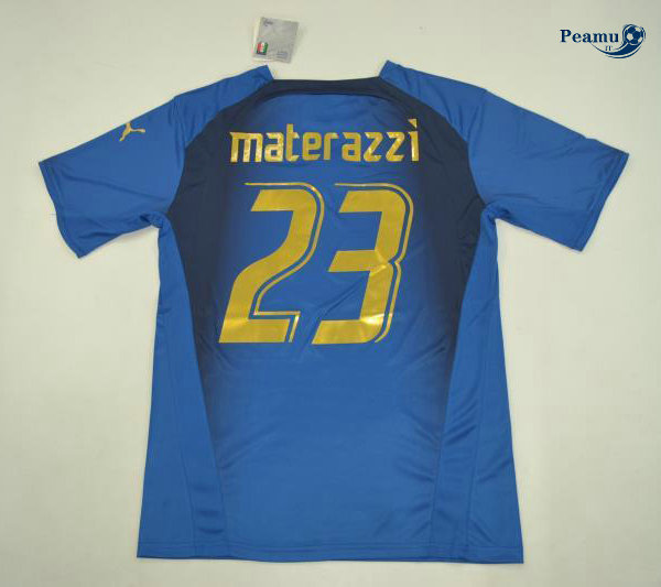 Classico Maglie Italia Principal Equipamento (23 MATERAZZI) Coppa Del Mondo 2006