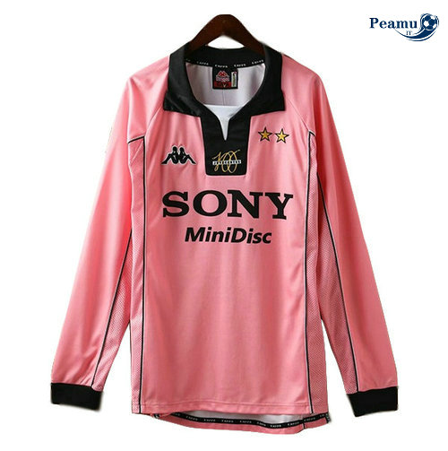 Classico Maglie Juventus Manche Longue Rosa 1998