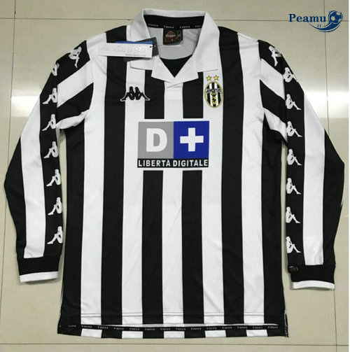 Classico Maglie Juventus Principal Equipamento Manche Longue 1999-2000