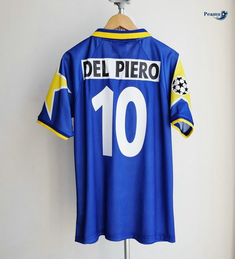 Classico Maglie Juventus Alternativa Equipamento Azul clair (10 Del Piero) 1995-96 Champions League