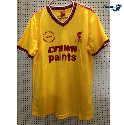 Classico Maglie Liverpool Alternativa Equipamento Amarelo 1985-1986