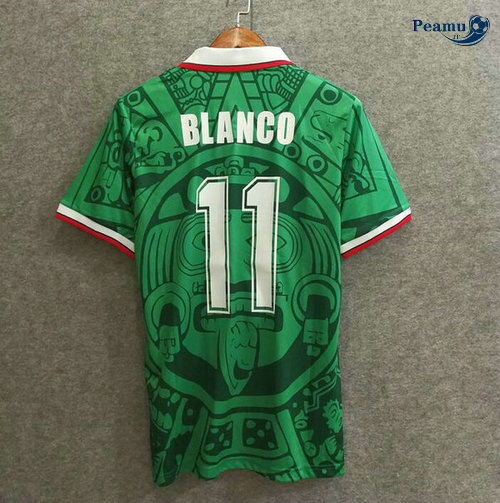 Classico Maglie Mexico Principal Equipamento Verde (11 Biancoo) 1998