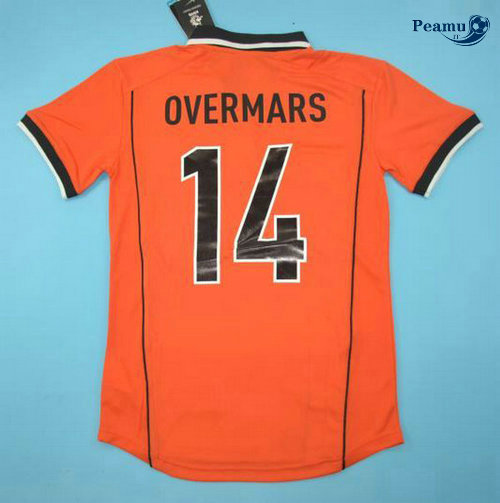 Classico Maglie Holanda Principal Equipamento (Arancione 14 Overmars) 1998-00