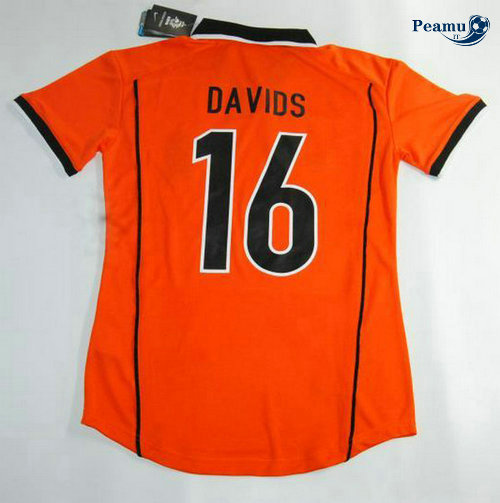 Classico Maglie Holanda Principal Equipamento (Arancione 16 Davids) 1998-00