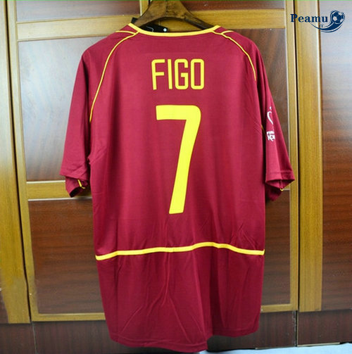 Classico Maglie Portugal Principal Equipamento (7 FIGO) Coppa Del Mondo 2002