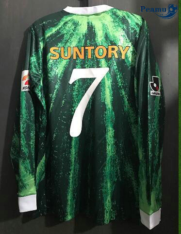 Classico Maglie Verdy Kawasaki Manche Longue Principal Equipamento (7 BISMARCK) 1993-95