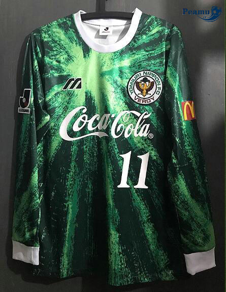 Classico Maglie Verdy Kawasaki Manche Longue Principal Equipamento (11 Kazu) 1993-95