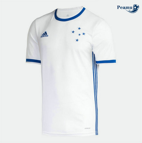 Camisola Futebol Cruzeiro Alternativa Equipamento Bianco 2020-2021