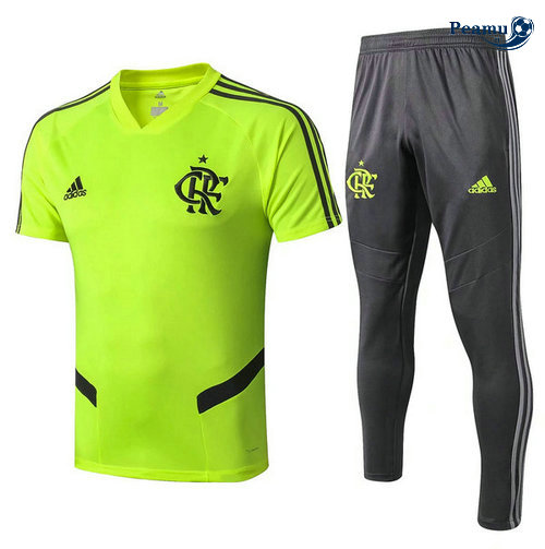 Kit Camisola Entrainement Flamengo + Pantalon Verde/Preto 2019-2020