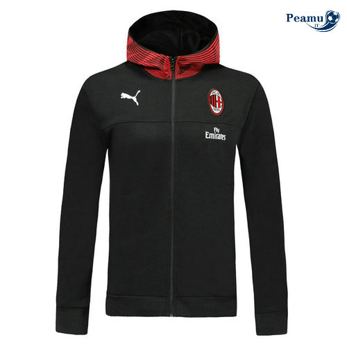 Sweat à capuche Calcio AC Milan Preto/Vermelho 2019-2020