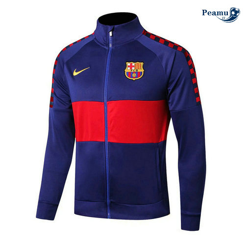 Jaqueta Futebol Barcelona Azul navy/Vermelho 2019-2020 Collo Alto