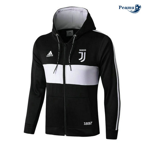 Sweat à capuche Calcio Juventus Preto/Bianco 2019-2020