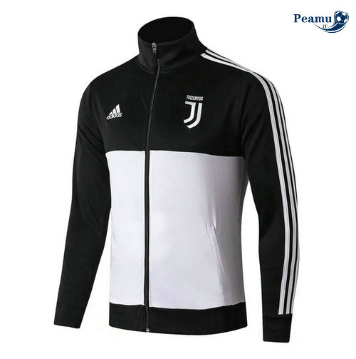 Jaqueta Futebol Juventus Preto/Bianco 2019-2020 Collo Alto