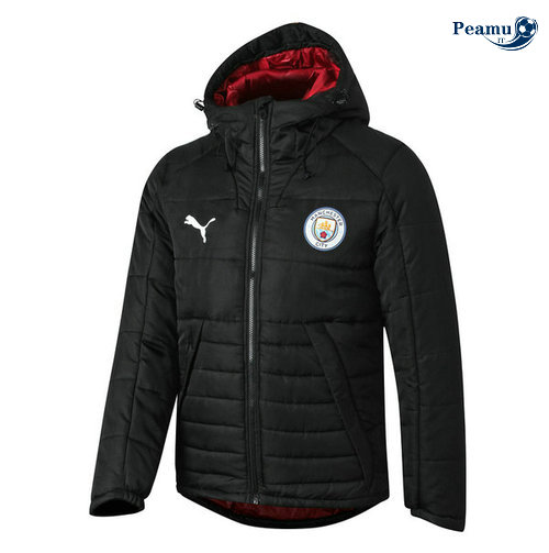 Sweat à capuche Piumino Calcio Manchester City Preto 2019-2020