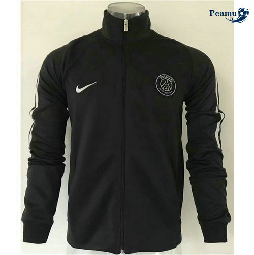 Jaqueta Futebol PSG Preto 2019-2020