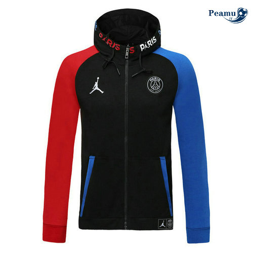 Sweat à capuche Calcio PSG Jordan Azul clair/Vermelho/Preto 2019-2020