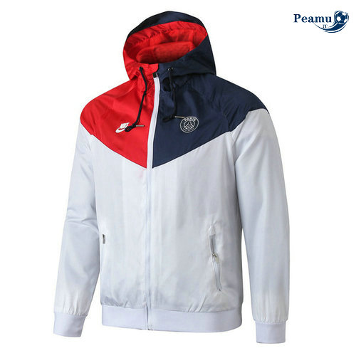 Giacca A Vento PSG Bianco/Vermelho/Azul clair 2019-2020