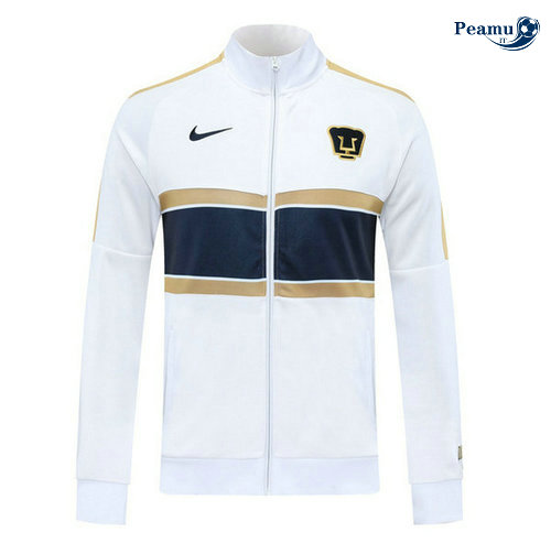 Jaqueta Futebol Pumas UNAM Bianco/Azul 2020-2021