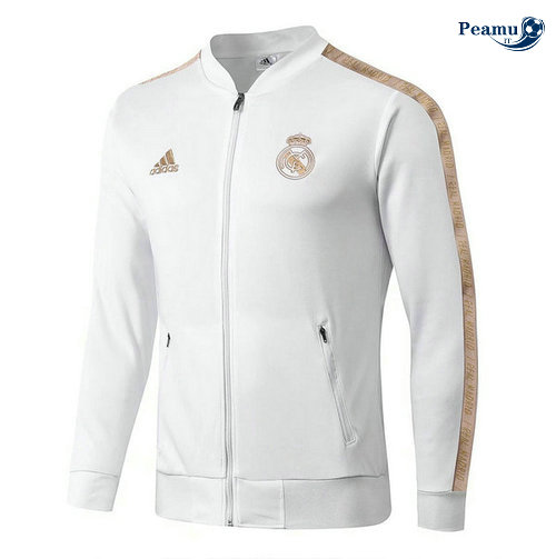 Jaqueta Futebol Real Madrid Bianco/Amarelo 2019-2020