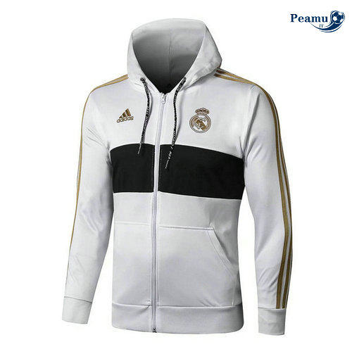 Sweat à capuche Calcio Real Madrid Bianco/Preto 2019-2020