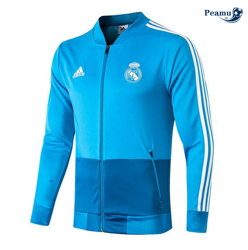 Jaqueta Futebol Real Madrid Azul clair 2019-2020